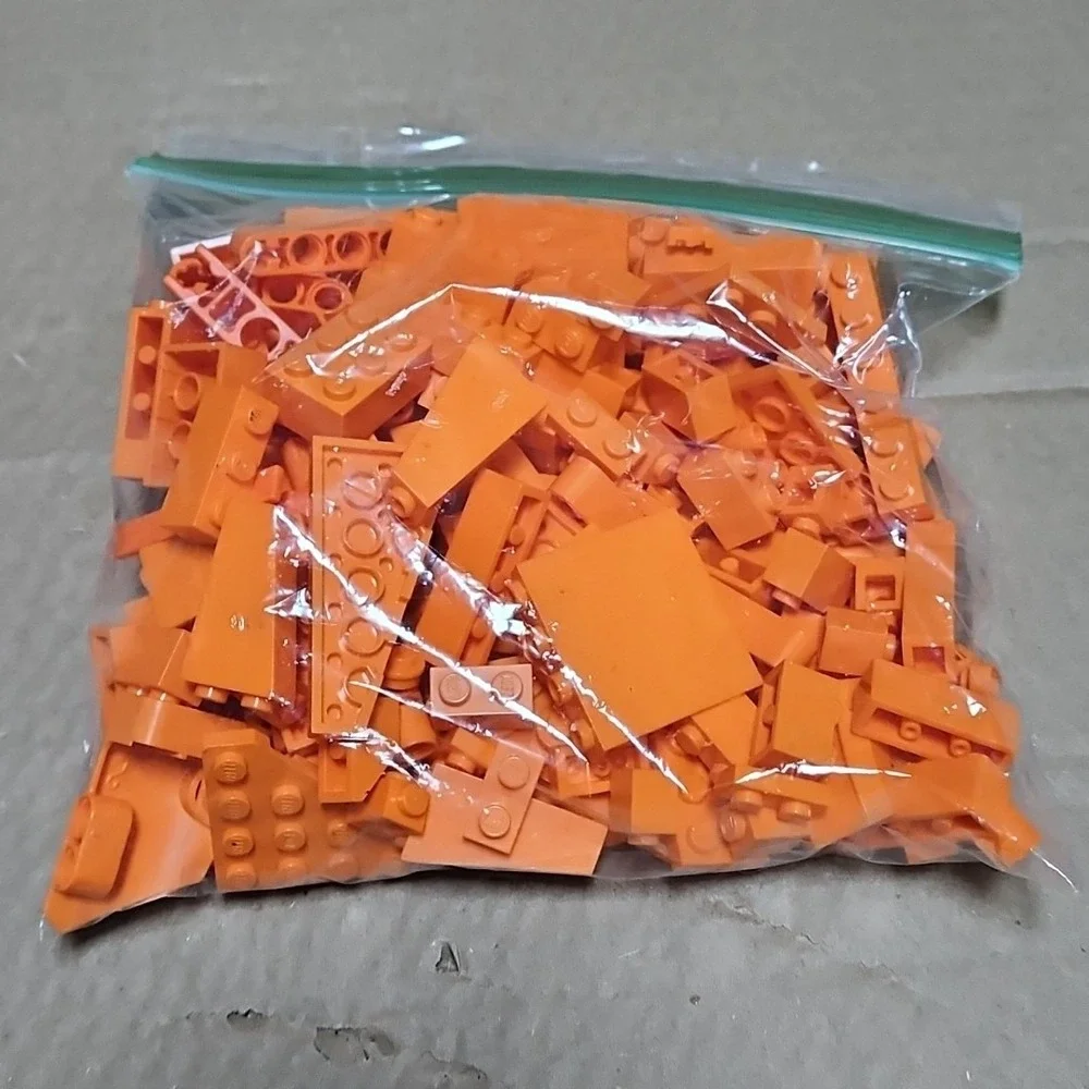 LEGO Bulk lot 3/4 lbs pounds‎ Bright Orange bricks blocks pieces